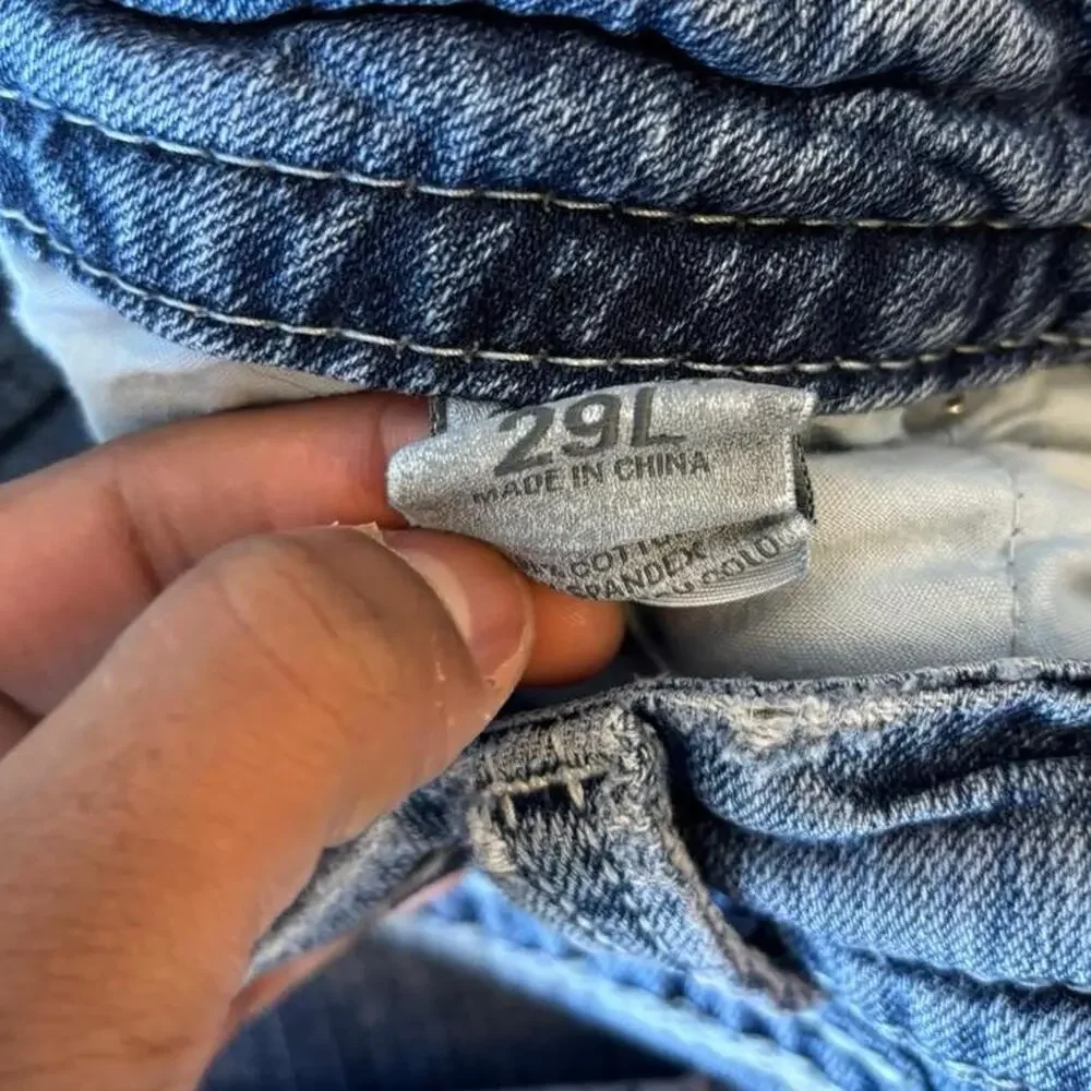 y2k faded washed bootcut flared distressed jeans